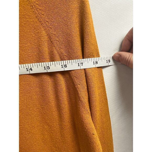 A.N.A Womens Pullover Crew neck Stretch Casual Sweater Mustard Size Small - Picture 6 of 7